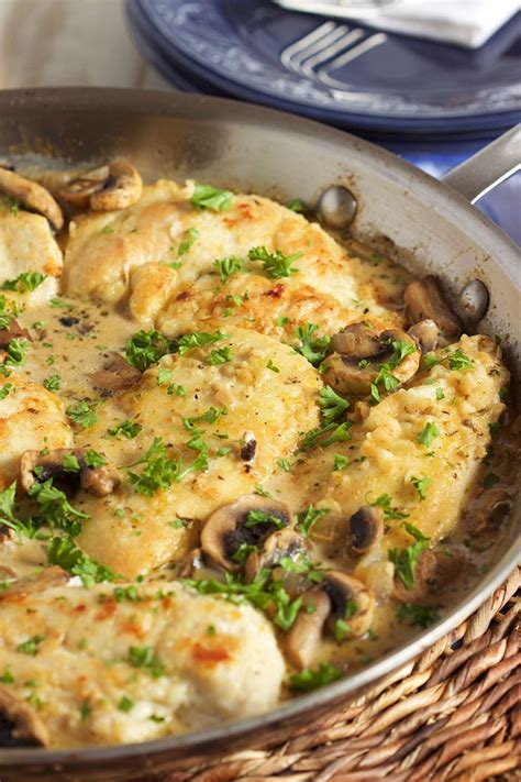 Baked potatoes keep well and don't require gravy for a topping like mashed potatoes. Easy Chicken Marsala Skillet - The Suburban Soapbox
