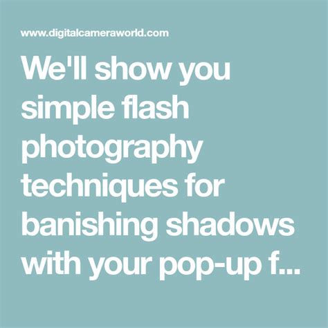 Flash Photography Made Easy From Simple Shots To Advanced Techniques