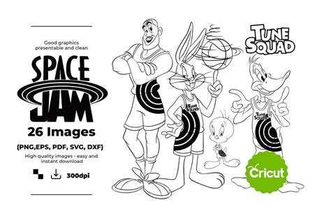Clip Art And Image Files File Cut Png Monstars Space Jam Clipart Silhouette Eps Cricut Svg High