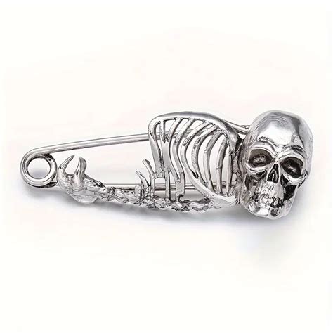 Halloween Series Brooch Skull Head Pattern Pin Dark Gothic Temu