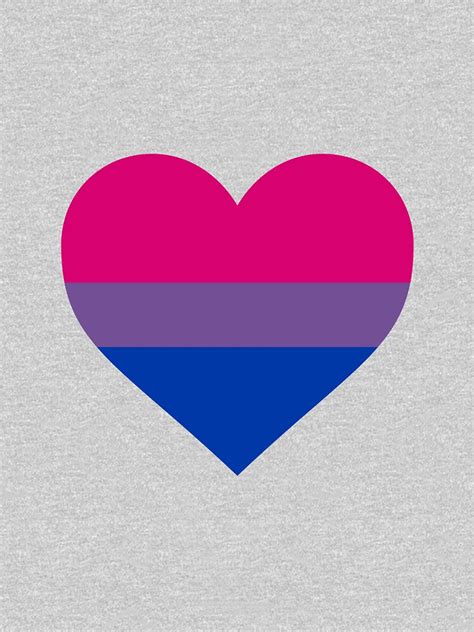 Bisexual Pride Flag Heart Shape Pullover Hoodie By Seren0 Redbubble