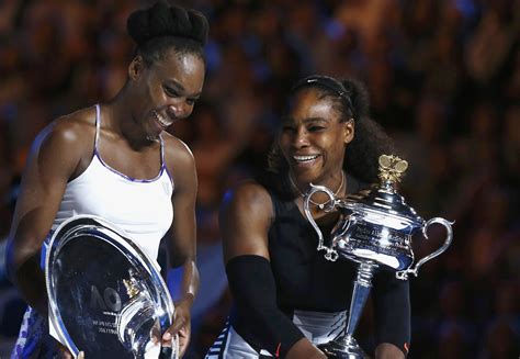 With her win over fellow american coco vandeweghe in the semifinals on wednesday, venus advanced to a grand slam final for the first time since. Serena Williams Defeats Sister Venus to Win Australian ...