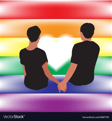 Gay Love Relationship Royalty Free Vector Image