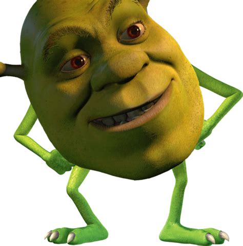 Mike Wazowski Meme Shrek Clipart Large Size Png Image