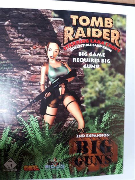 Al004 Tomb Raider Lara Croft Special Promotional Paper Sheet About Trading Card Pierlouis
