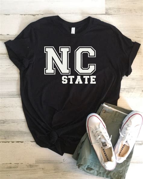 North Carolina State University T Shirt Nc State Tee Nc Etsy