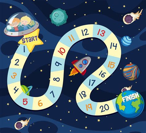If she didn't know the word. Space board game template 693610 - Download Free Vectors ...