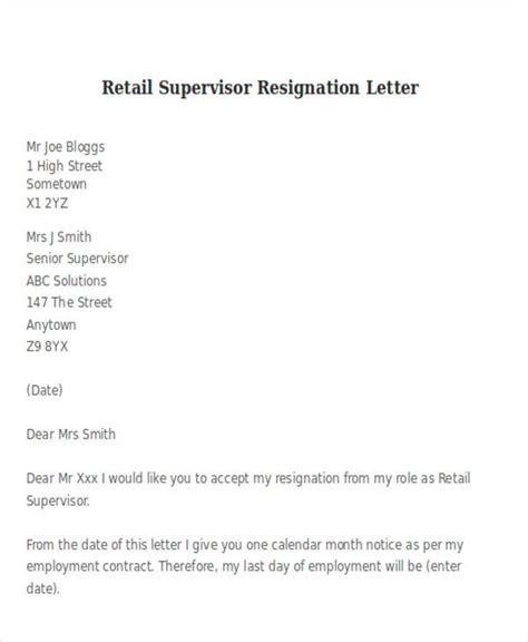 One Day Resignation Letter Church Resignation Letter Samples And