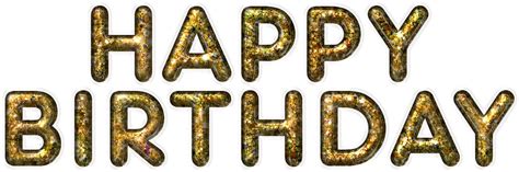 Download Hd Happy Birthday Golden Letters Gold Birthday Logo