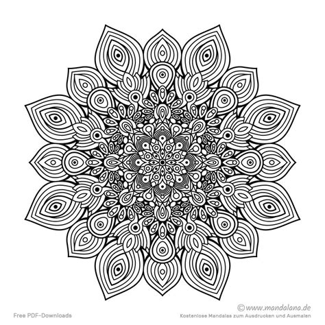 Mandala Malvorlagen - Schwierige Mandalas zum ausmalen! | Coloring