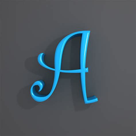 Alphabet model 3d file formats included : . Letters alphabet cartoon 3D model | CGTrader