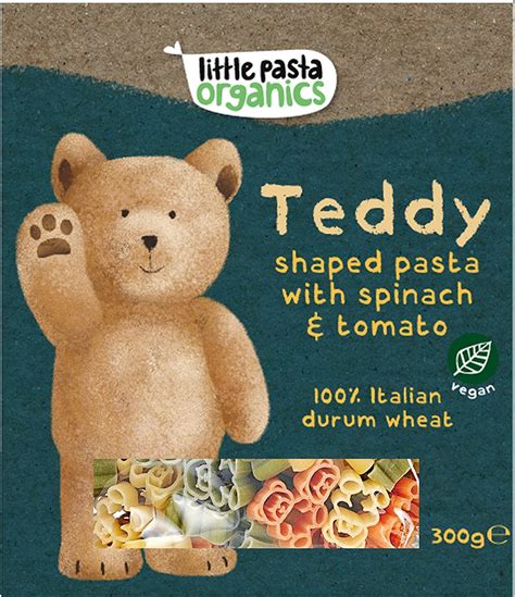 Little Pasta Organics Teddy Shaped Pasta Pack Of 1 Uk