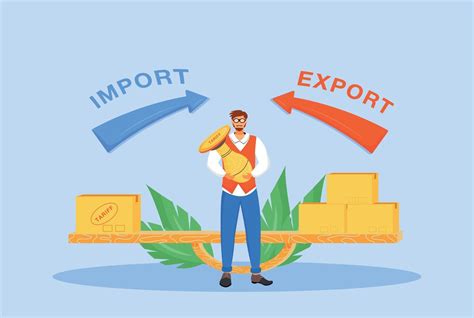 Import And Export Taxes Flat Concept Vector Illustration 2510873 Vector