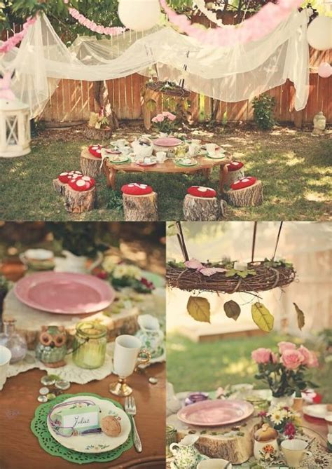 Fairy Party Table Decoration And Styling Ideas Woodland Fairy Party
