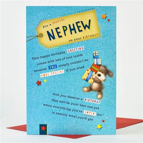 Until you came into this world. Birthday Card - Greetings Nephew | Only 99p