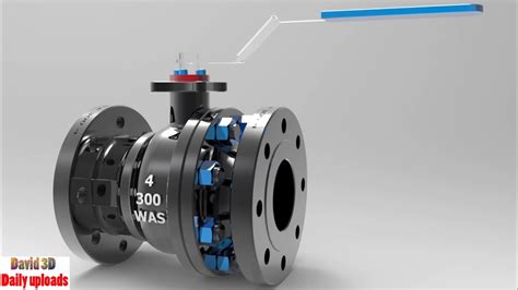 ball valve 4 300 full bore download free 3d cad models 5048 youtube