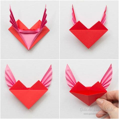 25 Mejor Buscando Como Hacer Un Corazon Con Alas De Origami Paso A