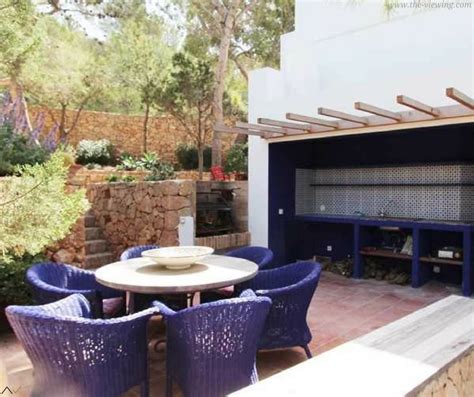 Outdoor kitchen stainless steel 7 piece cabinet set. Outdoor kitchen in Ibiza | Holiday homes for sale, Outdoor furniture sets, Large living room