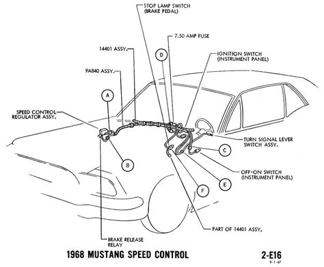 White/blue, right front turn signal, from turn signal green/white, left front turn signal, from turn signal. 1968 Mustang Wiring Diagrams and Vacuum Schematics - Average Joe Restoration