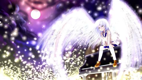 Kanade Tachibana With Wings Angel Beats Hd Desktop Wallpaper