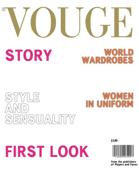 Famous Vogue Magazine Cover Template Png Ideas
