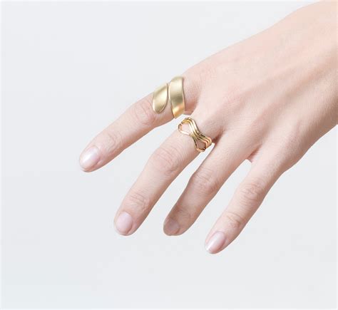 Adjustable Urban Ring In Gold Gold Ring Adjustable Ring Etsy