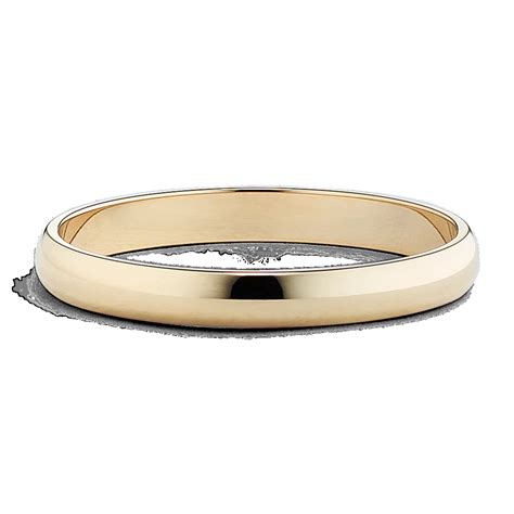 Classic 14k Yellow Gold Band 3mm Shane Co