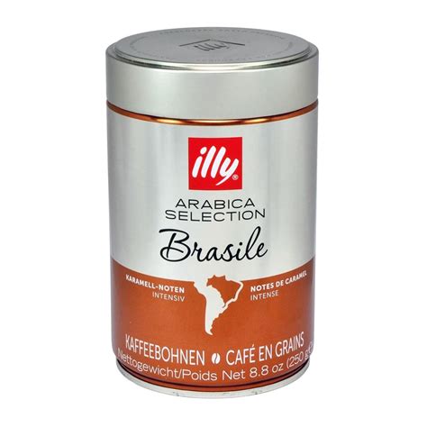 Illy Arabica Selection Brasile Coffee Beans 250g Tin