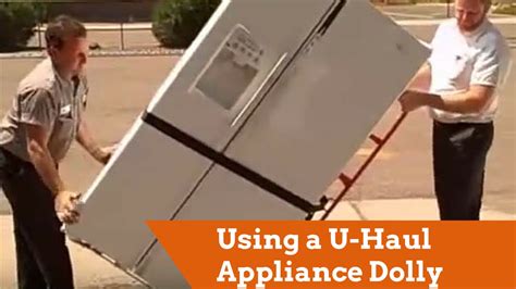 Here's how professionals move your refrigerator without scratching your floors! Using a U-Haul Appliance Dolly - YouTube