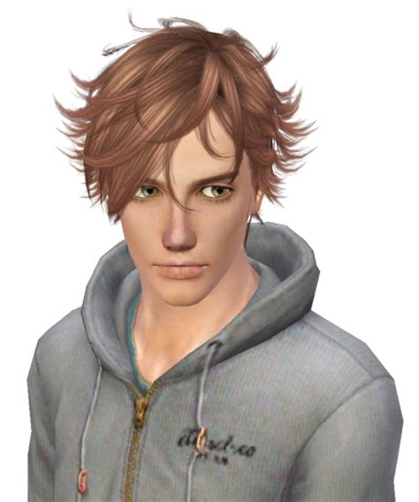 **click on the images to download. Flipping Out for males hairstyle 001 by Kijiko - Sims 3 Hairs