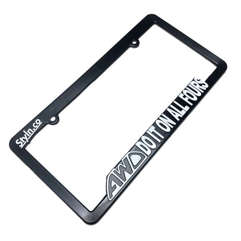 Awd Do It On All Fours License Plate Frame Styln Industries