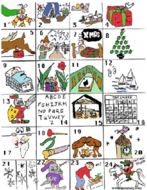 Christmas Rebus Puzzles With Answers Printable
