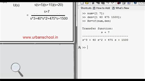 Step Response Transfer Function Matlab - How to plot the Root Locus of transfer function in Matlab - YouTube