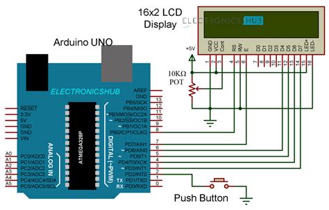 In this arduino lcd tutorial we will learn how to connect an lcd (liquid crystal display) to the arduino board. Lcd Wiring Diagram Arduino - Wiring Diagram Schemas