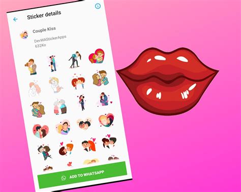 Download Do Apk De Couple Kisses Stickers For Whatsapp Para Android