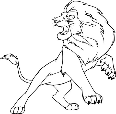Coloriage Le Roi Lion 3 à Imprimer