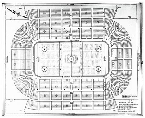 Historic Montreal Forum Seating Chart Photograph By Brad Knorr Pixels