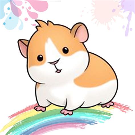 They also make the cutest cartoon characters. Cute Hamster Drawing at PaintingValley.com | Explore ...