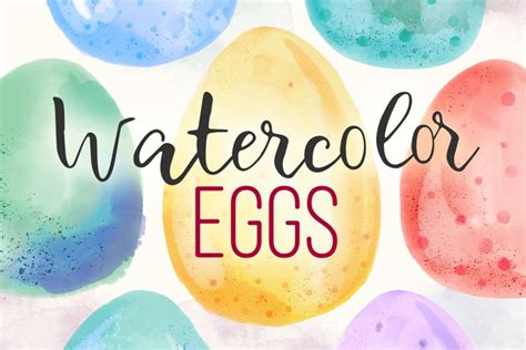 Watercolor Easter Eggs 233776