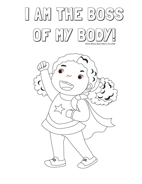 My Body Coloring Sheets Coloring Pages