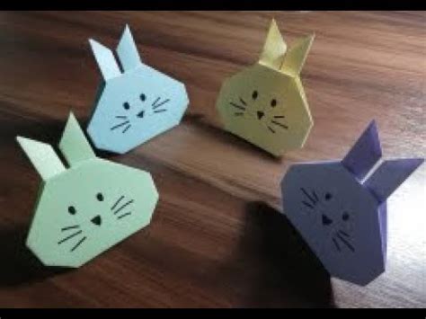 Easy origami rabbit for kids | step by step - YouTube