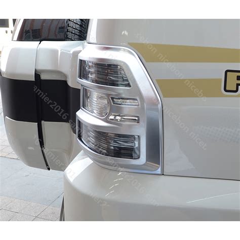 Chrome Rear Tail Light Lamp Frame Cover Trim Fit For Mitsubishi Pajero