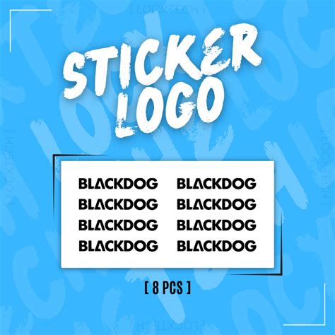 Sticker Logo Blackdog Premium Sticker Oracal 651 2 Inch
