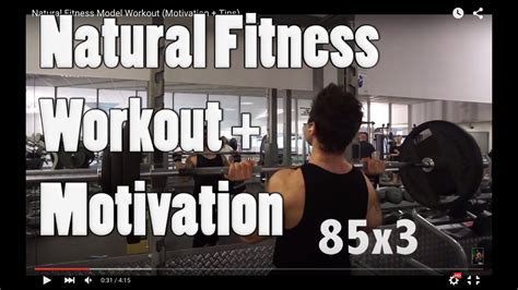 Natural Fitness Motivation Workout Tips Posing Youtube