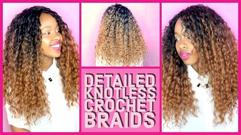 How To Silky Crochet Braids Curly Knotless Detailed Ll Ft Trendy Tresses Youtube
