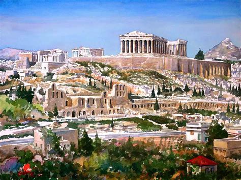 World Visits Acropolis Of Athens Is An Ancient Citadel In Greece