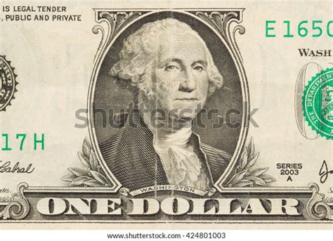 Us One Dollar Bill Close Photo Stock Photo 424801003 Shutterstock