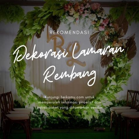 Maybe you would like to learn more about one of these? 5+ Penyedia Dekorasi Lamaran & Tunangan di Rembang ...