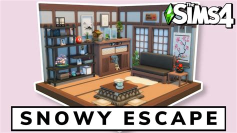 Snowy Escape Expansion Pack Room Sims 4 Speedbuild No Cc Youtube