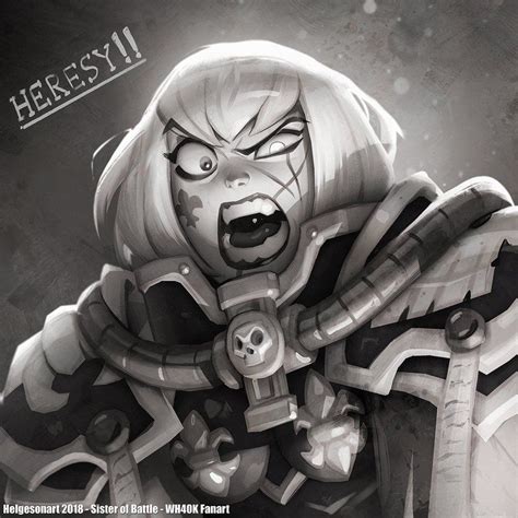 Angry Nuns With Heavy Firepower And Power Armor Warhammer 40k Memes Warhammer 40k Artwork